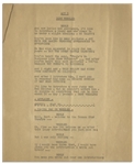 Moe Howard's 9pp. Script of the ''Bert Wheeler Act'' From the Texaco Star Theater Starring Milton Berle, From 1948 -- 8.5'' x 11'' -- Very Good
